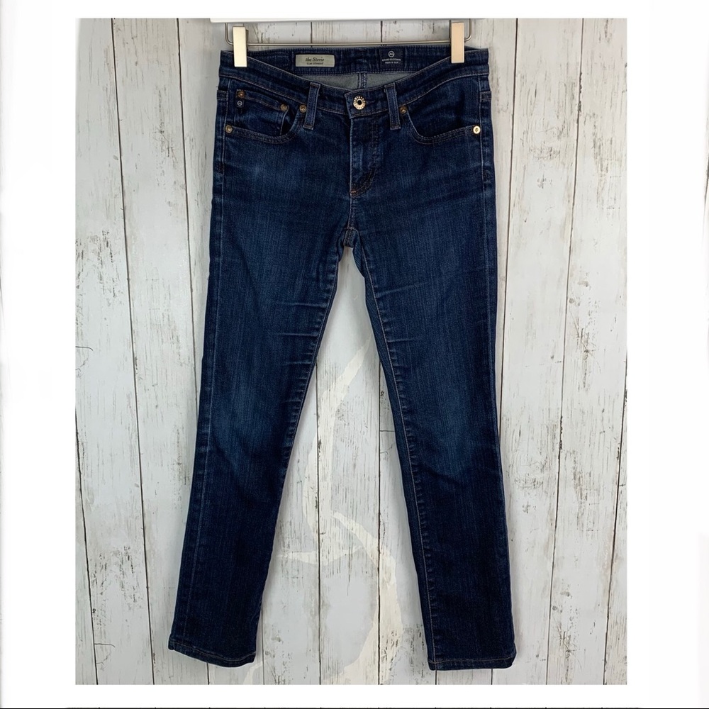 AG THE STEVIE SLIM STRAIGHT JEANS